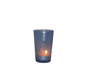 Porte-bougie en verre coloré de luxe moderne et élégant de qualité supérieure pour la décoration de la maison Impression offset pour les occasions de Noël - Product Image 1