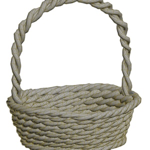 Cesta de mimbre con forma de cuenco tradicional, cesta de flores decorativa multiusos para almacenamiento y regalo - Product Image 3