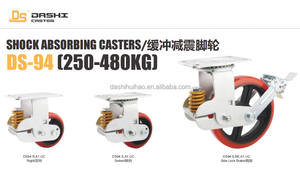 Vente d'usine Dashi Caster : Roue pivotante en polyuréthane robuste de 350 kg avec amortisseur à ressort - Product Image 6