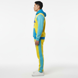 Mejor Precio, Conjunto Deportivo de 2 Piezas para Hombre, con Capucha, Color Sólido, Bloques de Color, Grueso y Cálido, para Correr - Product Image 3