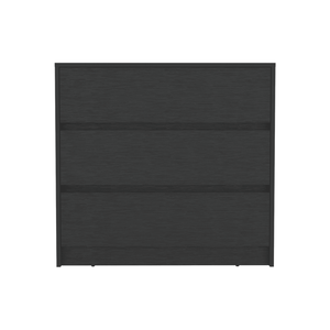 Set da camera da letto nero 2 pezzi con cassettone e armadio - Product Image 4