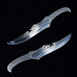 Couteau de chasse de qualité supérieure avec design de dragon, avec étui en cuir, lame en acier inoxydable, finition polie, couteau original - Product Image 5