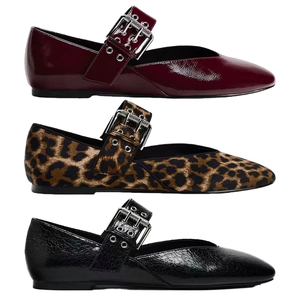 Personnalisé printemps été femmes chaussures 2024 nouveau plat bureau noir boucle Mary Jane chaussures femme ballerines pour femmes bout rond - Product Image 6