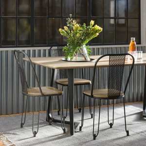 Mesa de comedor Vandana Solace Neo de madera de mango - Product Image 2