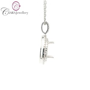 ขายร้อน AU750ทอง18K คู่หรูหราพร้อม G/VS เพชรธรรมชาติ9X6MM ลูกแพร์รูปร่างเหมาะเหมาะเหมาะเป็นของขวัญจี้ - Product Image 4