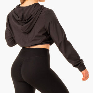 Veste coupe-vent légère à fermeture éclair pour femme, 100 % nylon, coupe courte - Product Image 6