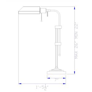 Lámpara de Mesa Industrial Vintage de Latón con Cabezal Ajustable para Lectura y Estudio - Product Image 1