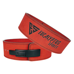 เข็มขัดยกน้ำหนักเพื่อความปลอดภัยในการออกกำลังกายเข็มขัดหนังนิ่ม AMARA 10มม. เย็บปักโลโก้ได้หลากหลายสี - Product Image 4