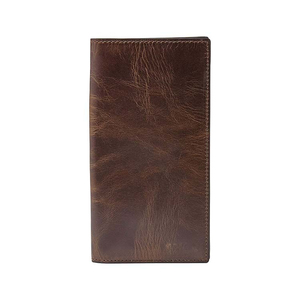 Top Quality Genuine Leather Long <b>Wallet</b> Handmade Vintage Style Fold Closure Unisex Daily Use Brown - Product Image 1