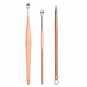 ชุดอุปกรณ์ทำเล็บเท้าสีโรสโกลด์ MANAN INSTRUMENTS ชุดเครื่องมือทำเล็บสแตนเลส 5 in 1 กรรไกรตัดเล็บมือขวา ทนทาน หรูหรา - Product Image 2