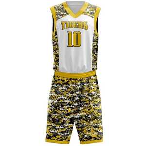 Customized High Quality Sleeveless Breathable Printed Basketball Reversible Jerseys Shorts Sets Comfortable Uniforms Plus Size - Product Image 6