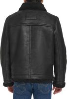 Veste bomber en cuir épaisse et chaude pour homme, fermeture éclair, coupe-vent, parka d'hiver, grande taille, veste en cuir de pilote B1 B2 pour homme