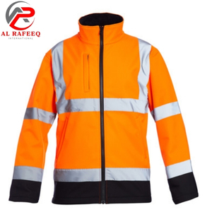 Chaqueta Softshell de Alta Visibilidad y Calidad Premium, Impermeable, de Poliéster, Ropa de Trabajo de Seguridad con Logotipo Personalizable 2026 para Hombre - Product Image 3