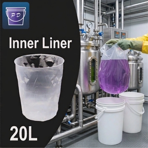 Revestimiento de Plástico Transparente de 20L para Cubetas, para Envasado de Productos Químicos, Mantiene las Paredes de la Cubeta Limpias - Product Image 1