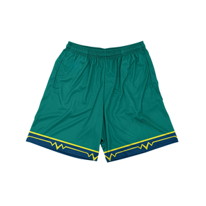 Pantalones Cortos de Lacrosse Reversibles Personalizados al por Mayor, Tallas Grandes, Impresión por Transferencia de Calor, Malla de Poliéster Transpirable, Cintura Elástica, para Equipos - Product Image 1