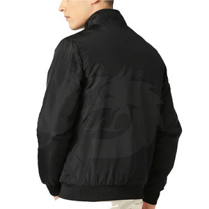 High Quality Plus Size Men's Stand Collar Front Logo Breathable Eco-Friendly <b>Fleece</b> Winter Bomber <b>Jacket</b> Wholesale Price Best - Product Image 5