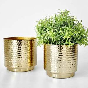 Macetas de Hierro con Acabado Martillado, Hechas a Mano, Elegantes, Modernas y Minimalistas, para Decoración del Hogar y Jardín, Gran Venta - Product Image 5