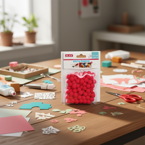 Ilan Bolita Pompom 1,5 cm 60 pezzi Decorazioni artigianali per progetti fai da te - Product Image 2