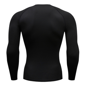 Maillot de bain à manches longues pour homme avec impression de logo personnalisée, rashguard imprimé, protection UV, séchage rapide, rashguard pour homme - Product Image 2
