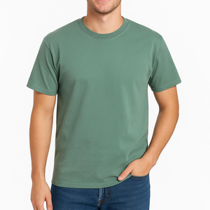 T-shirt personnalisé avec logo pour homme, manches courtes, été, coton doux et léger, coupe décontractée, style streetwear, haut à col contrastant, facile à porter. - Product Image 5