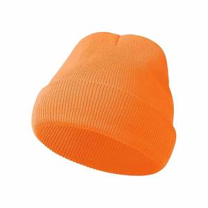 Gorros de punto de color sólido, gruesos para invierno, varios colores, gorros de punto acrílicos. - Product Image 5