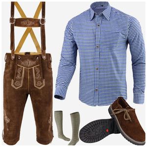 Traje Tradicional Bávaro de Cuero – Conjunto para Hombre para el Oktoberfest - Product Image 1