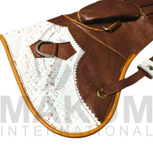 Gants de Falconerie en Cuir Double Couche Écologiques de Haute Qualité avec Logo Personnalisé pour Toutes Saisons – Sécurité Hivernale pour la Falconerie - Product Image 4
