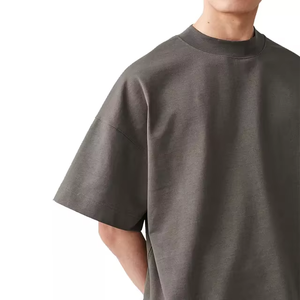 Camiseta Oversize de Algodón 100% para Hombre, Cuello Alto y Hombros Caídos, Estilo Boxy - Product Image 5