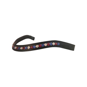 Bracelet décoratif en cuir de cristal de couleur personnalisée Sports de plein air Course de chevaux Bandeau confortable pour sourcils de cheval Exportations Saman - Product Image 3