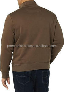 Hombres moda 2023 sudadera personalizada en blanco poliéster algodón cuarto de cremallera sudadera para hombres - Product Image 5