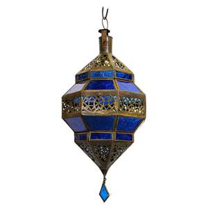 Lanterne marocaine décorative suspendue en métal pour mariage, événement, fête et décoration lumineuse sur le thème culturel - Product Image 1