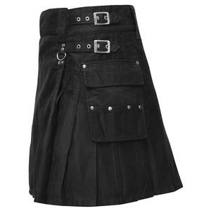 Falda Kilt Tradicional Clásica con Correas y Hebillas Negra para Mujer, Estilo Highland, 2026 - Product Image 5