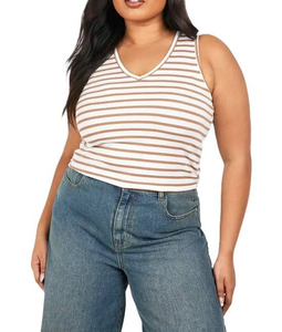 New Unique Design Breathable Casual Short <b>Crop</b> <b>Top</b> Women Polyester/Cotton Fashionable Design - Product Image 1