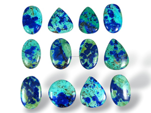 Piedra Preciosa Azurita Suelta de Alta Calidad a Precio de Mayoreo, Cabujón de Primera Calidad para Joyería, 25-45mm, Decoración del Hogar - Product Image 2