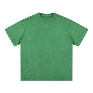 เสื้อยืดคอกลมผู้ชาย ผ้าฝ้ายถัก ทรงวินเทจ สีซีดจาง ล้างสีแบบแอซิด ทรงปกติ สกรีนโลโก้ตามสั่ง เป็นมิตรกับสิ่งแวดล้อม - Product Image 5