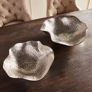 Bol de service en aluminium émaillé à motif floral, artisanat métallique, plat de service pour fruits, plateaux pour la salle à manger, MOQ 50 pièces - Product Image 4