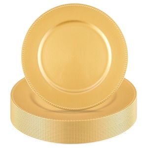 Round Gold Metal <b>Decorative</b> <b>Plate</b> Bohemian Plant Pattern Handmade Charger Dish Party Use - Product Image 4