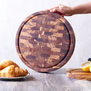 Tabla de Cortar de Madera de Acacia Saludable con Revestimiento de Aceite, Serie ZenChef |   Superficie de Madera Lisa, Calidad Premium, Ecológica - Product Image 4