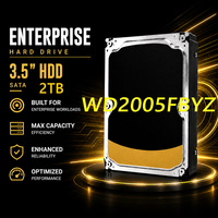 Disco Duro WD2005FBYZ de 2 TB, Disco Duro SATA de 3,5 Pulgadas, 7200 RPM, Alto Rendimiento, Accesorios para Computadora NAS Empresarial, Pendrive, NVR