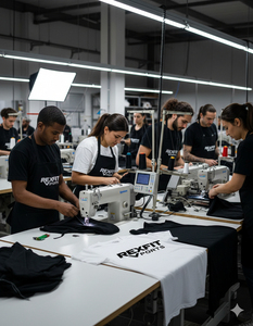 Camisetas Cortas de Algodón 100% de 240 GSM con Logotipo Personalizado por Serigrafía, Colores Sólidos, Estilo Urbano, Corte Perfecto y Tejido Pesado - Product Image 5