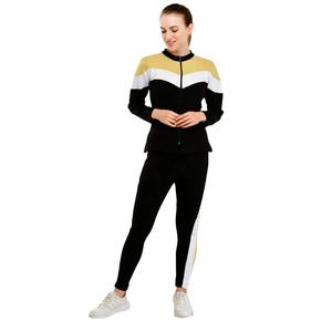 Chándal con logotipo personalizado para mujer, trajes de entrenamiento de equipo de fútbol, correr, fitness, 3 rayas, chándales de poliéster 100% - Product Image 4