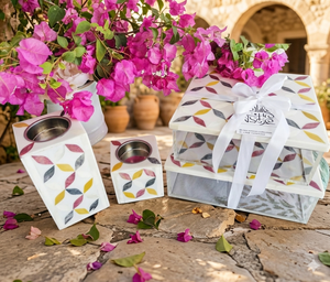 Precio de oferta especial Caja de Mubkhar con incrustaciones de madreperla con juego de bandejas Quemador Bakhoor y bandeja de servicio Madkhan Homes Ambergris Scent - Product Image 1