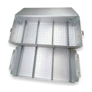 Caja de Esterilización de Aluminio para Instrumental Quirúrgico 650x255x165 mm, Estuche de Almacenamiento para Laparoscopio, Contenedor para Autoclave - Product Image 6