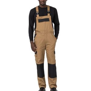 Classic Bib and Brace Dungaree Overalls Pro Wear Workwear S-3XL Size Multi-Pocket Breathable Durable Unisex for <b>Knee</b> Pads - Product Image 1