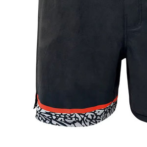 Pantalones Cortos de Grappling para Hombre con Logotipo Frontal, Cintura Elástica, Duraderos, de Secado Rápido y Ligeros para Entrenamiento de MMA, Práctica de Jiu Jitsu y Acondicionamiento Físico en el Gimnasio - Product Image 6