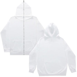 เสื้อฮู้ดดี้ผู้ชาย OEM 2026 พร้อมส่ง แบบซิปเต็มตัว สไตล์สตรีทแวร์ วินเทจ ทรงโอเวอร์ไซส์  แบบซิปปิดหน้าเต็มตัว - Product Image 6
