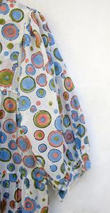 Mini vestido de verano Maxi de algodón recién llegado, escote Henley con lazos de algodón, Mini vestido Maxi para mujer - Product Image 3