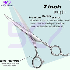 Tijeras de Corte de Pelo de Acero Inoxidable con Cuchillas Afiladas para Mujeres y Hombres, Tijeras de Peluquería - Product Image 2