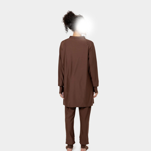 2026 Islamic <b>Modest</b> Women Plus Size Sports Casual Fleece Tracksuit 100% Cotton Active Wear for Jogging Training - Product Image 3