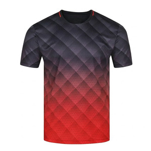 Camiseta de Manga Corta para Hombre Ekin Impex, Cuello Redondo, Estampado Geométrico, Secado Rápido, Estilo Urbano, Corte Regular, Poliéster, Logotipo Frontal Tejido - Product Image 2
